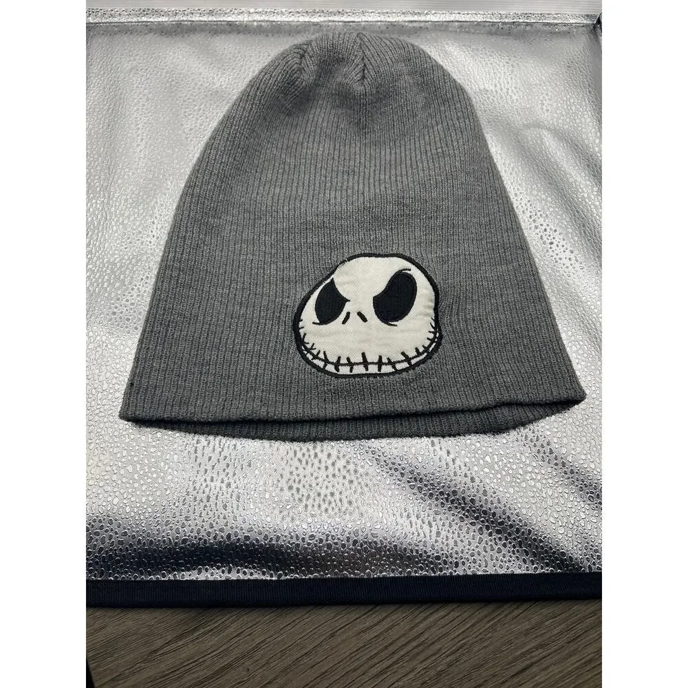 Disney The‎ Nightmare Before Christmas Jack Skellington Gray Beanie Hat